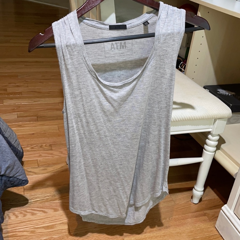 Grey ATM tank top size medium women.